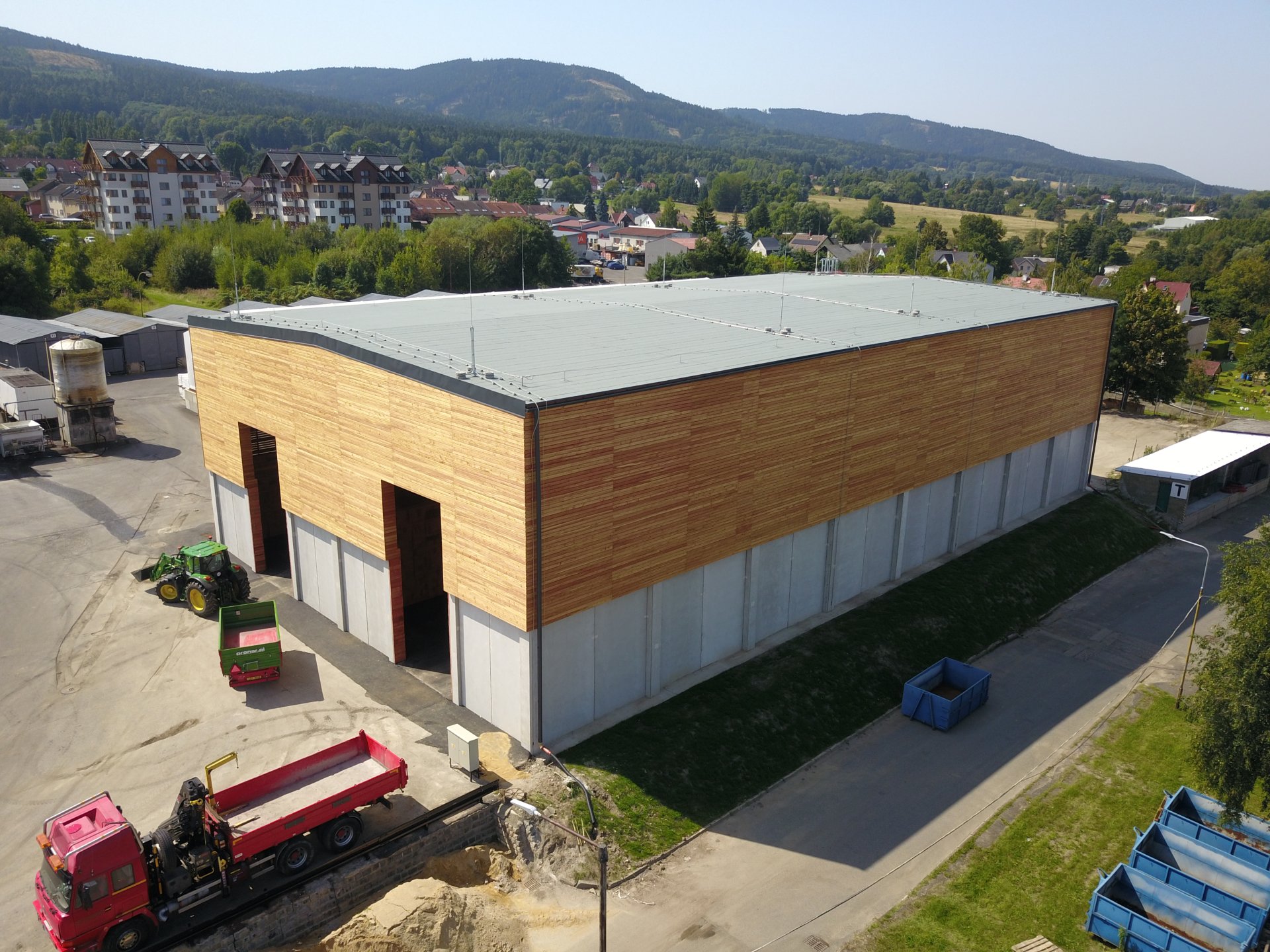 Rekonstrukce haly pro uskladnění posypové soli - novostavba haly